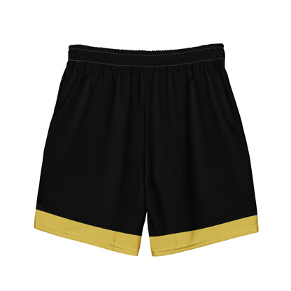 QILLTIME SPORTS Swim Trunks- Black, Old Gold