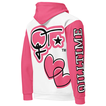 QILLTIME Pink Love Hoodie