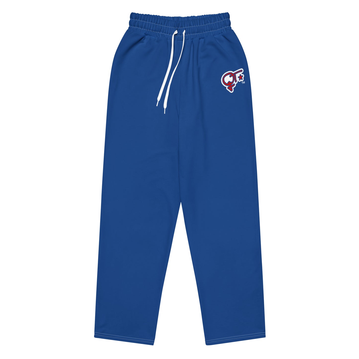 QILLTIME Logo Wide-leg joggers/Dark Cerulean