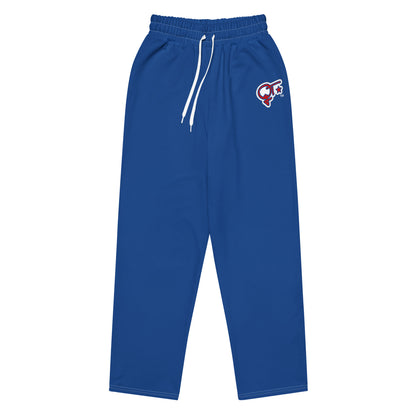 QILLTIME Logo Wide-leg joggers/Dark Cerulean