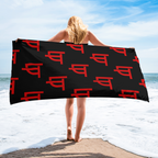 Black QILLTIME Towel Logo Red