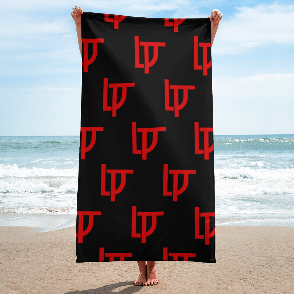 Black QILLTIME Towel Logo Red