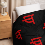 Black QILLTIME Comforter Logo Red