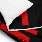 Black QILLTIME Comforter Logo Red