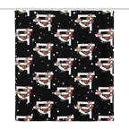 QILLTIME Shower curtain Stars/Flowers
