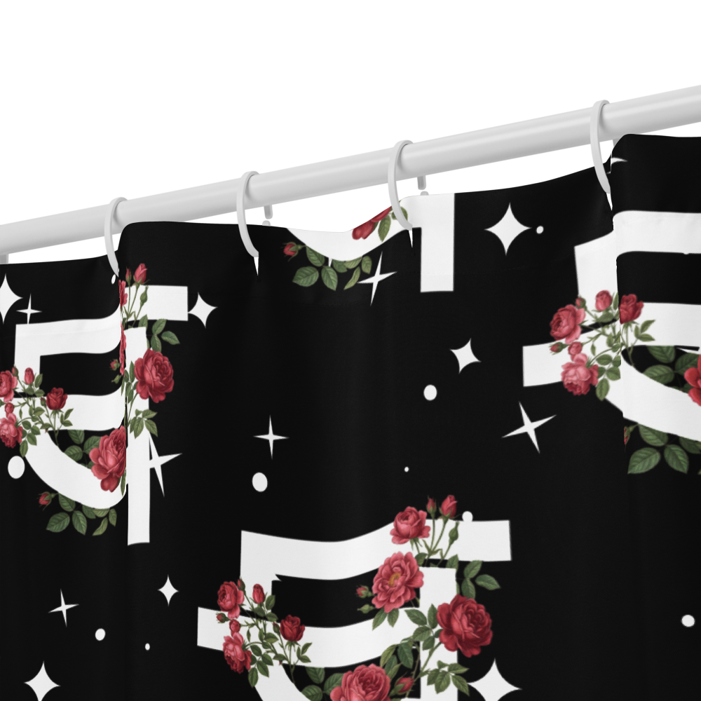 QILLTIME Shower curtain Stars/Flowers