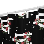 QILLTIME Shower curtain Stars/Flowers