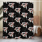 QILLTIME Shower curtain Stars/Flowers