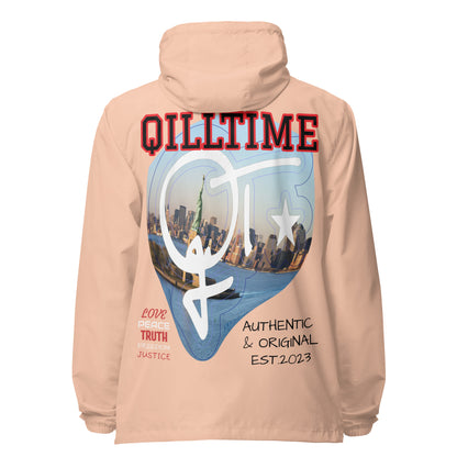 QILLTIME Original graphic Unisex lightweight zip up windbreaker x NYC