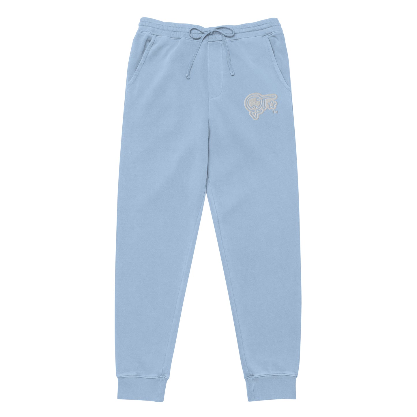 QILLTIME Logo Embroidery Unisex pigment-dyed sweatpants