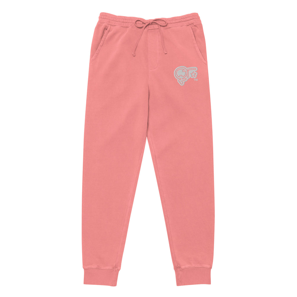QILLTIME Logo Embroidery Unisex pigment-dyed sweatpants